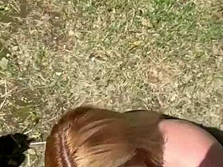 Blonde craves every drop sucking deep for cum in mouth addiction rush