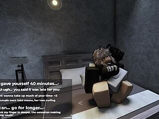 shy roblox cutie turns total slut fucking her big ass when super horny