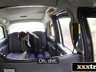 Driver Obsessed With Those Massive Fake Bimbo Titties!