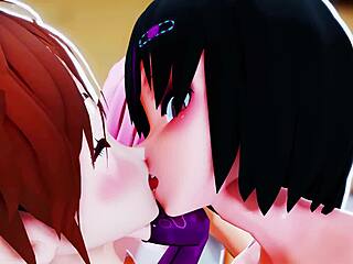 izumi and shiro give bisexual neighbors sloppy blowjob cumshot lesbian welcome