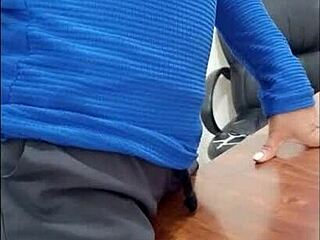 Real Hospital Latina Nurse Flashes Big Tits Makes Homemade Boss Office Porno