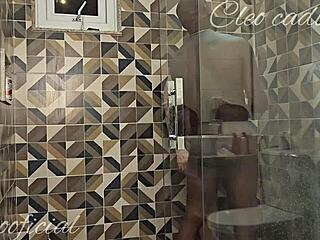 cleo cadillac's juicy latina ass shakes in the shower 💦😈