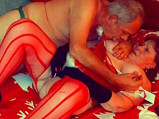 Granny Carmen's Christmas Dildo Ride Ends With Her Begging For Real Cock