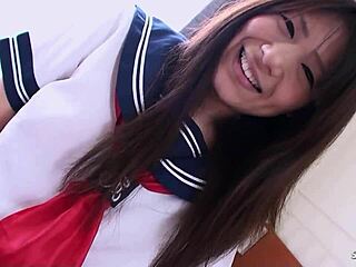 Petite Shy Japanese 18+ Girl Seduces Older Guy for First Sloppy Deepthroat Blowjob Orgasm Lick Uncensored JAV POV