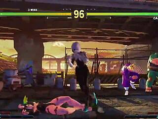 Juri han's barefoot legs crush cammy in this sexy skin showdown?