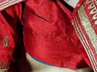 Desi Indian Bride Bhabhi Rides Devar's Cock Hard Anal on Wedding Night