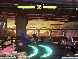 Juri han's barefoot legs crush cammy in this sexy skin showdown?