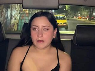 dirty latina driver takes my raw creampie deep inside her curvy college pussy no condom needed