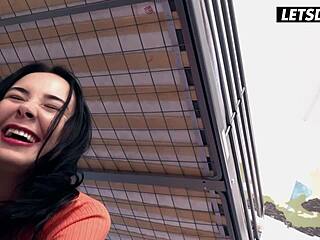 Slovakian Babe Freya Dee Sucks and Fucks Roommate's Huge Cock in Horny Hostel Dorm