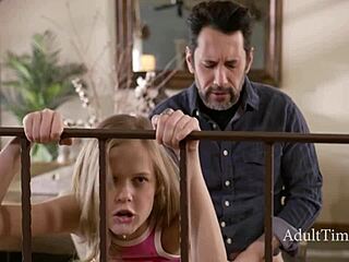 Husband Trades Petite Stepdaughter For Tiny Spanish Nympho Anal Pounding