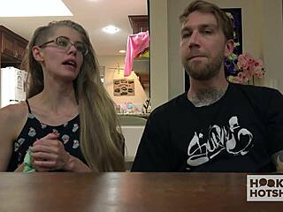 Kyaa begs bryan gozzling to fuck her wet pussy behind the scenes.
