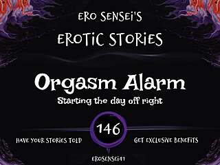 Orgasm Alarm Triggers Intense Erotic Masturbation Audio for Women Only