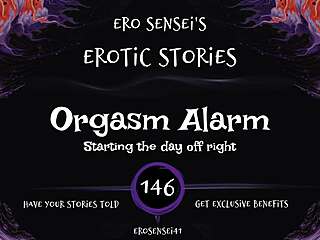 Orgasm Alarm Triggers Intense Erotic Masturbation Audio for Women Only