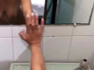 tight ass pounded in bathroom tease