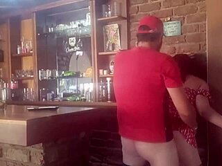 Brunette milf moans loud as thick cock slams her big ass doggystyle