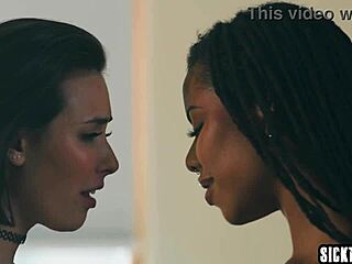 Kira Noir's ebony strapon slams Casey Calvert's big ass pussy in hardcore lesbian lust explosion