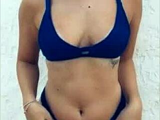 Bikini babes big tits asses beach tease compilation 😍👙