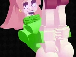 Kinky Teacher Leads Group Banging Game with Students in Cartoon Style
