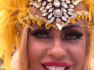 busty latina carnival samba dancer's huge ass destroyed by bbc doggystyle to facial