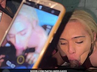 la peda got wild banging natalia delgado's ass with cum facials
