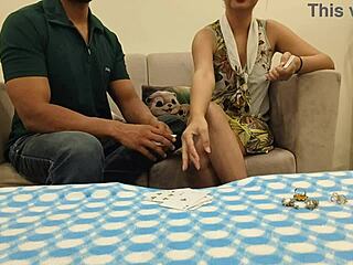 stepsister saara bets her tight pussy in card game and loses to rough fuck