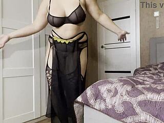 that arab zalifah shakes her big tits in erotic dance then fingers wet milf pussy deep