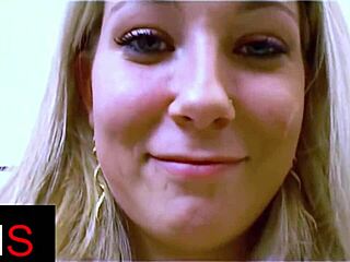 narrator watches sexy curvy blonde get her pussy and ass destroyed in doggystyle pounding