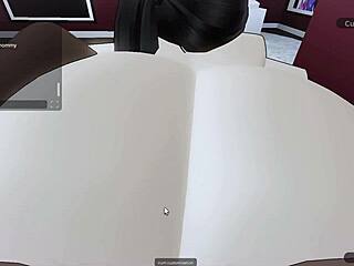 Sexy Roblox girl chases crazy thrills with massive BBC pounding her tight spots