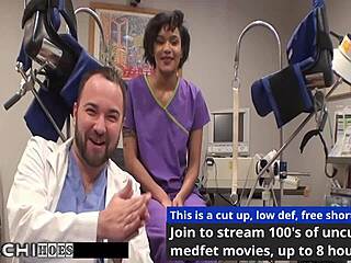 Patient moans to hitachi orgasm from sexy nurse Jackie Banes 😍🔥💦