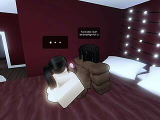 Sexy Roblox girl chases crazy thrills with massive BBC pounding her tight spots