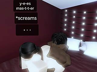 Sexy Roblox girl chases crazy thrills with massive BBC pounding her tight spots