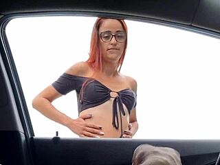 i parked on the street whipped out my cock and asked that redhead cutie for directions 😏