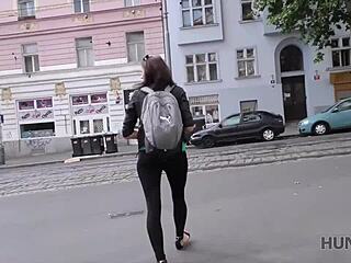 cash tempts hot tourist into stranger sex adventure hunt4k