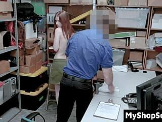 lp officer doggystyles bent over teen shoplifter on site