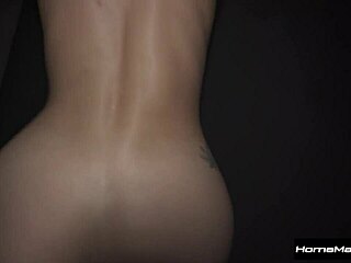 petite cleaning lady ditches vacuum for rough threesome cock ride