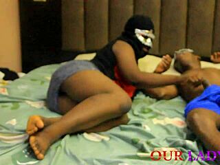 ebony slut gets pussyfucked hard by two monster bbc