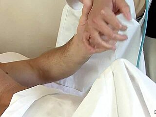 mature asian nurse gets rough anal dp mmf threesome in hospital with facial