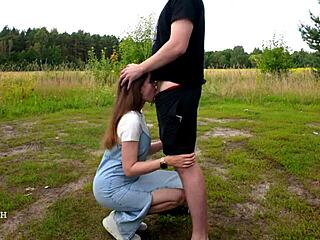 throat fuck my wet mouth outdoors then make me swallow your cum load