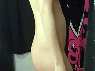 candid glimpse of shy girlfriend's intimate close-up grooming ritual