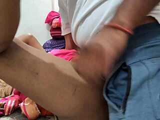 Indian Desi Bhabhi's Shaved Pussy Pounded by Husband with Hindi Audio Creampie