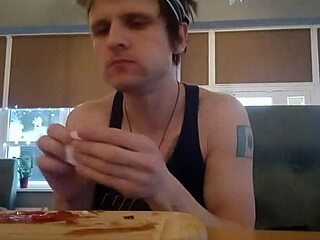 soloboy66 eats huge tits boobs close-up