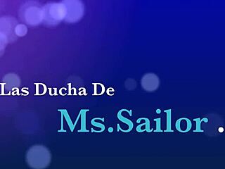 ms sailor in steamy shower