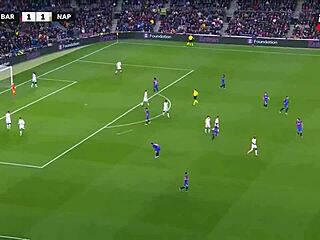 Exciting FC Barcelona Versus Napoli Ends in 1-1 Draw
