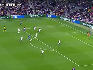 Exciting FC Barcelona Versus Napoli Ends in 1-1 Draw
