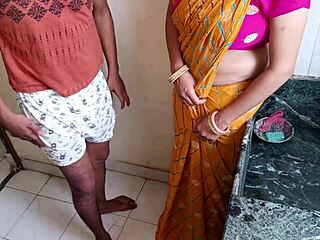 kitchen bride washing dishes gets her tight ass fucked hard by horny monster cock!