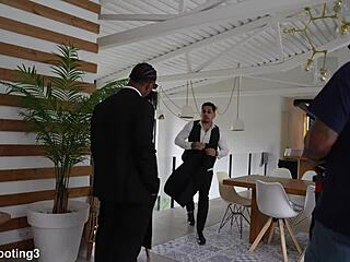 oh man, italiana silvia soprano's pussy squirted by two monster cocks bts!!