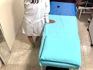 leaked sexy argentina doctor nataly's intimate doggystyle hospital fuck with cute latina ass