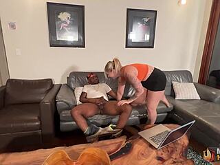 Busty Blonde Milf Rome Major's Intimate Bedroom Quickie Passion Explodes!