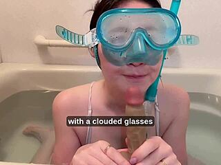 hey check out minami sally's wild snorkel challenge underwater with those big tits