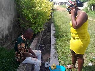Street Boy Lures Juicy Orange Seller Inside for Rough Pussy Pounding Till Dripping Cum!